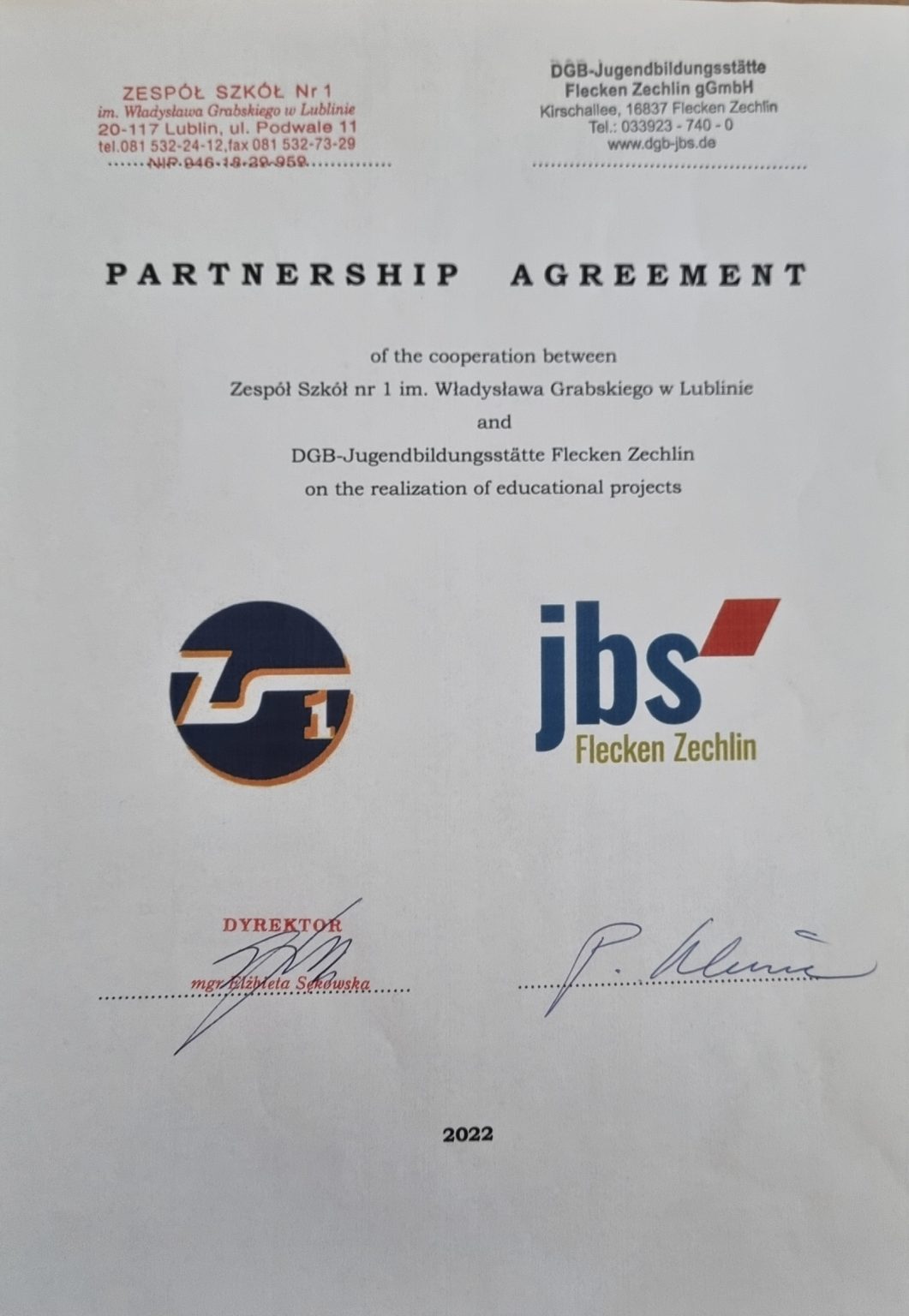 partnership agreement